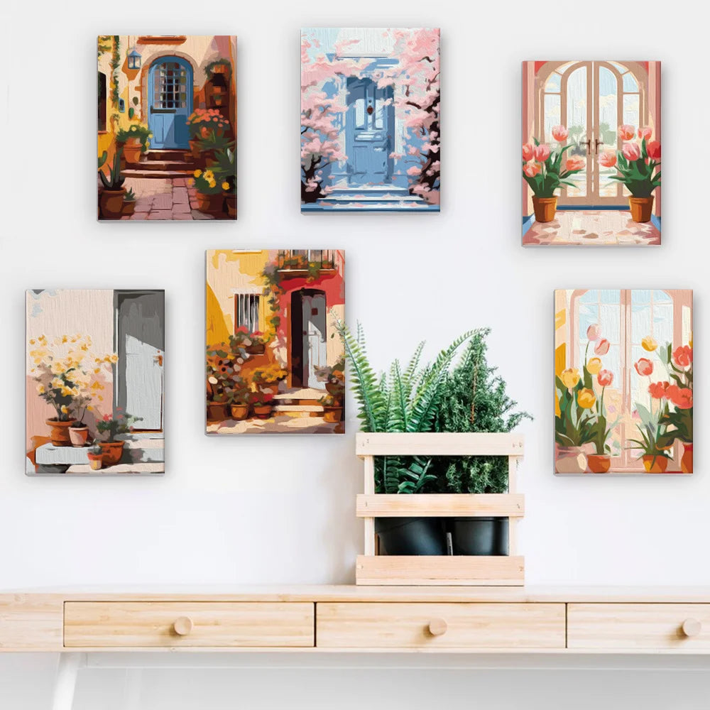 Potted Plant Mini Paint By Numbers Set