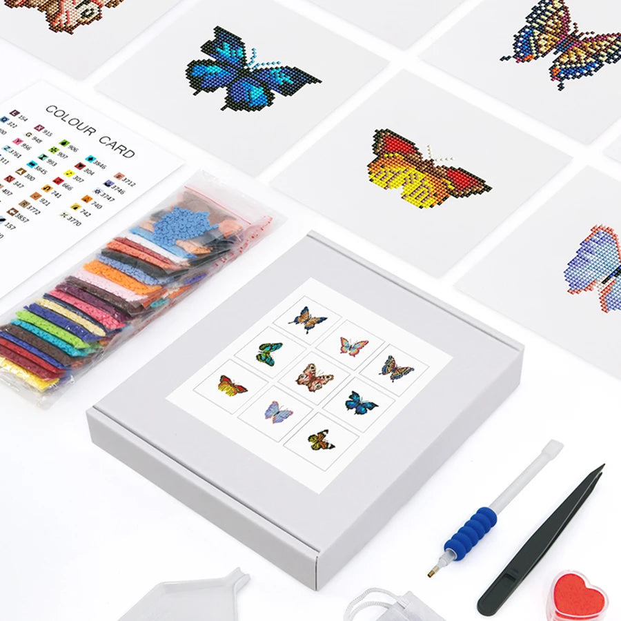 Butterfly Square Mini Diamond Painting Set