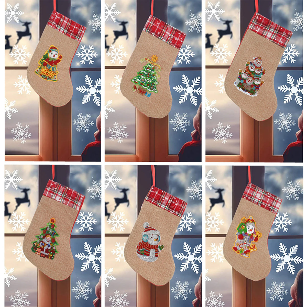 Diamond Drawing Christmas Sock