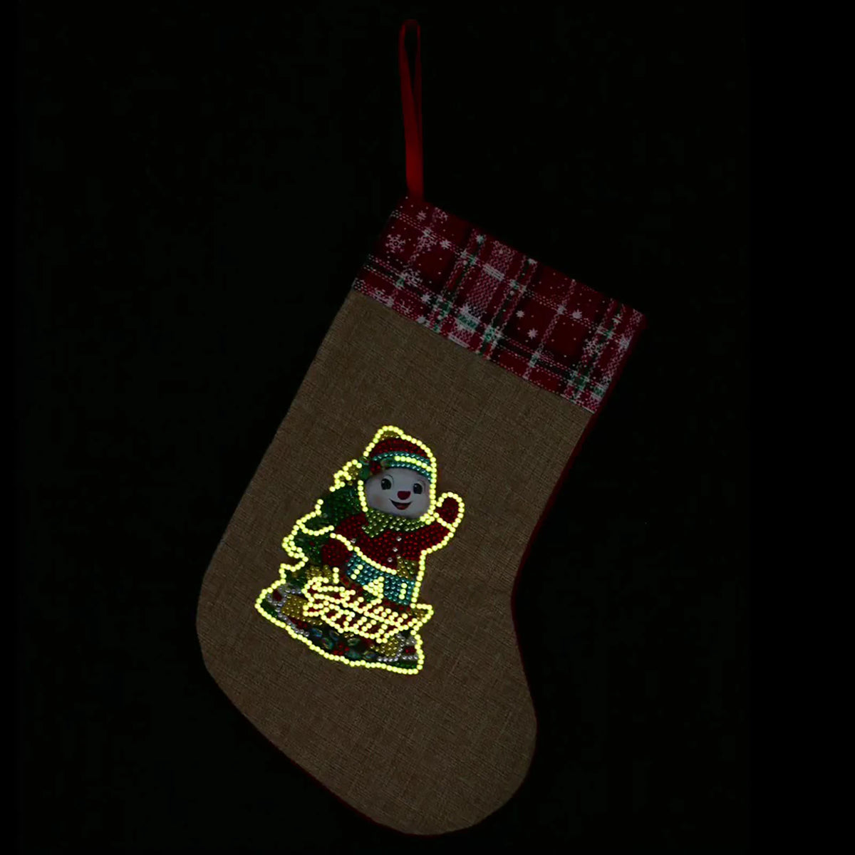 Diamond Drawing Christmas Sock