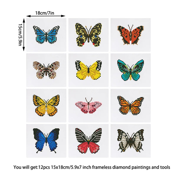 Butterfly Landscape Mini Diamond Painting Set