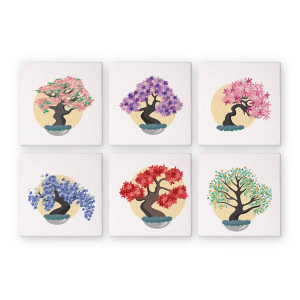 Tree Landscape Mini Paint By Numbers Set
