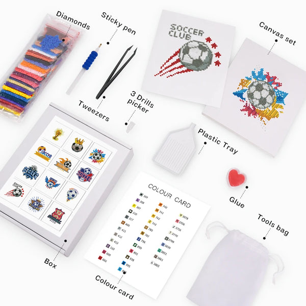Soccer Mini Diamond Painting Set