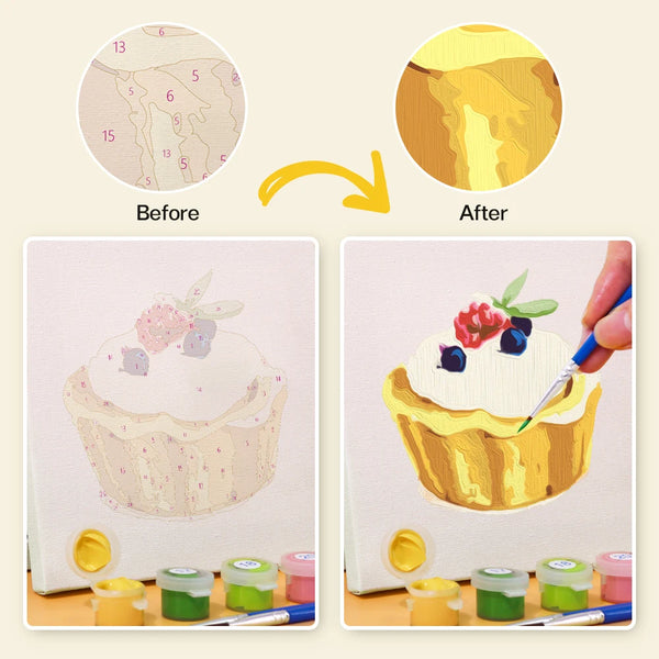 Ice Cream Mini Paint By Numbers Set