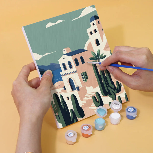 Architectural Landscape Mini Paint By Numbers Set