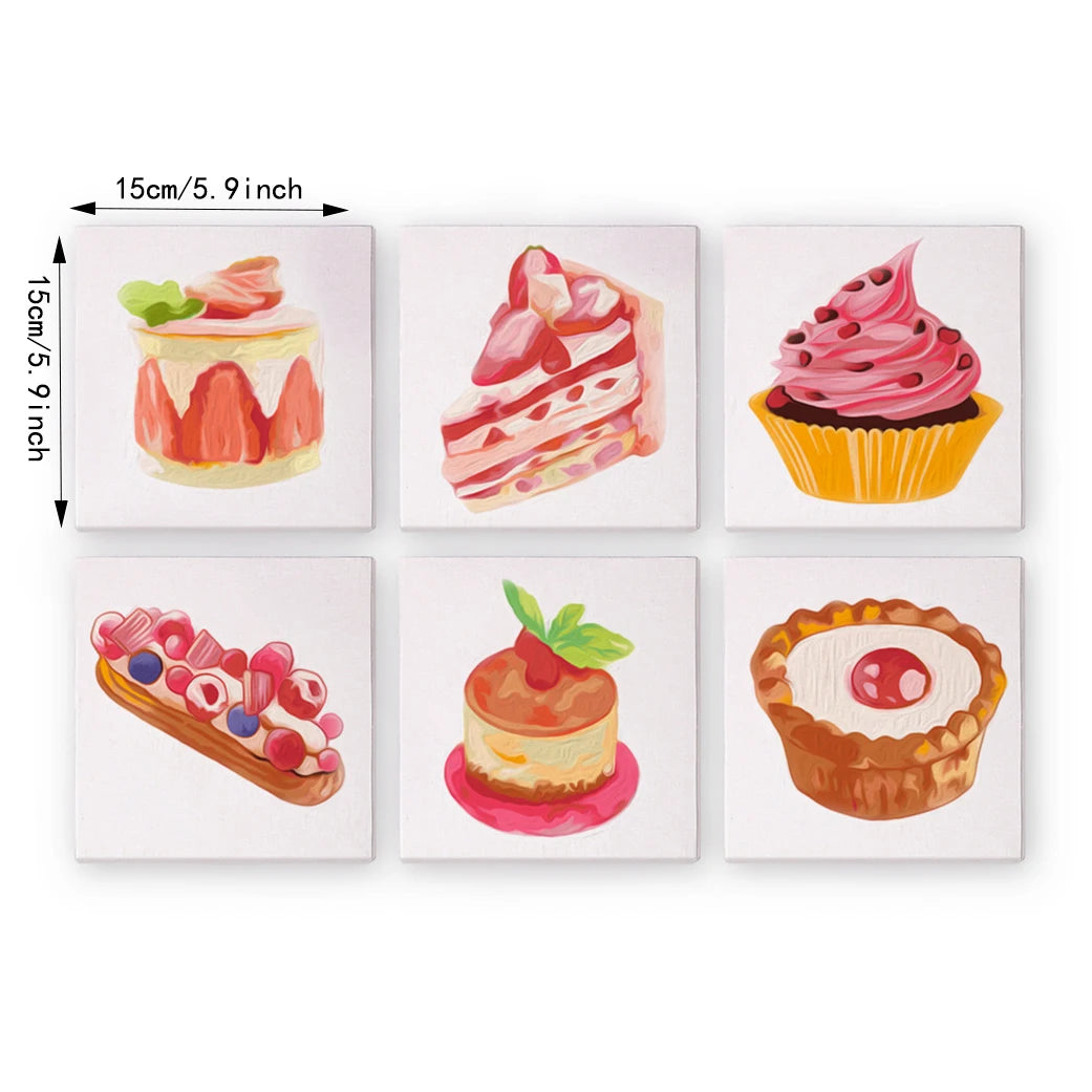 Pastries Mini Paint By Numbers Set