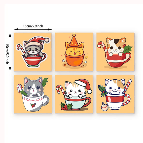 Cute Cat Mini Paint By Numbers Set
