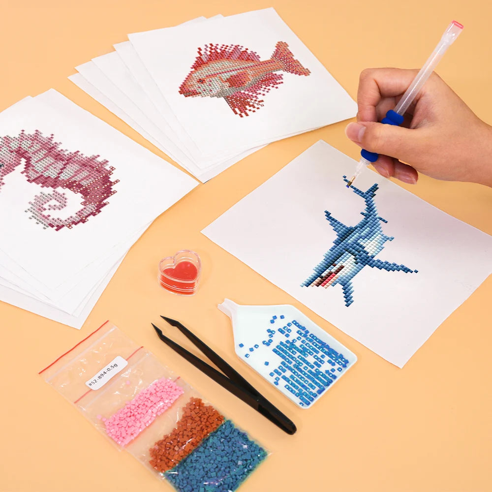 Underwater Creatures Mini Diamond Painting Set