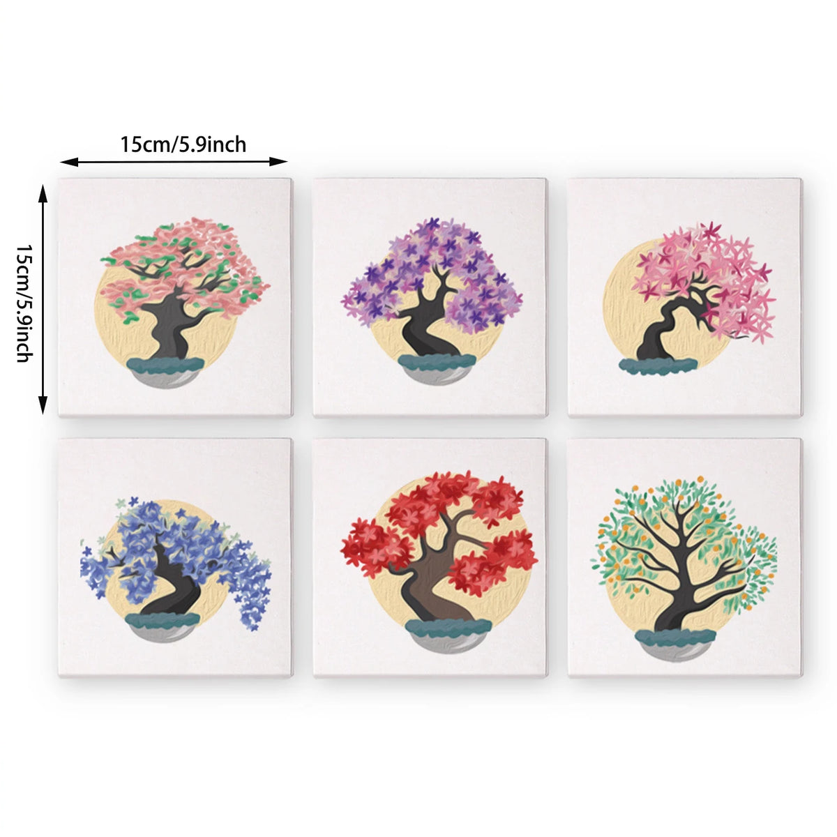 Tree Landscape Mini Paint By Numbers Set