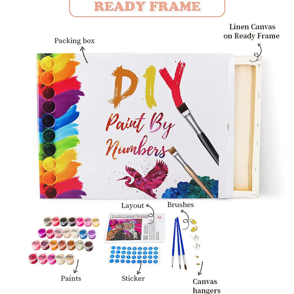 DIY Hot Air Balloon Paint By Numbers