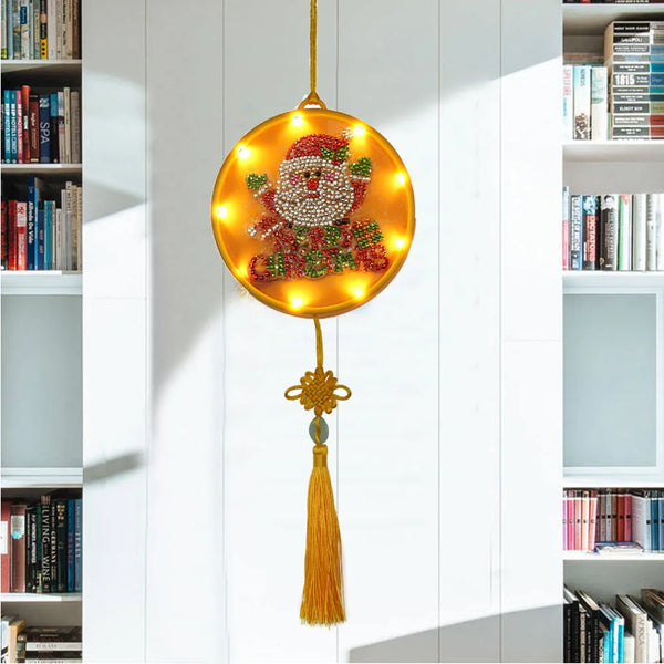 5D Diamond Christmas Hanging Night Light