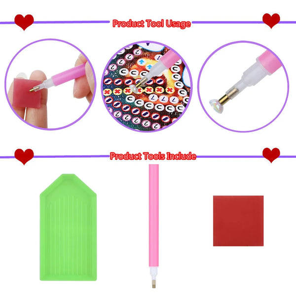 5D Acrylic Diamond Christmas Tree Decoration