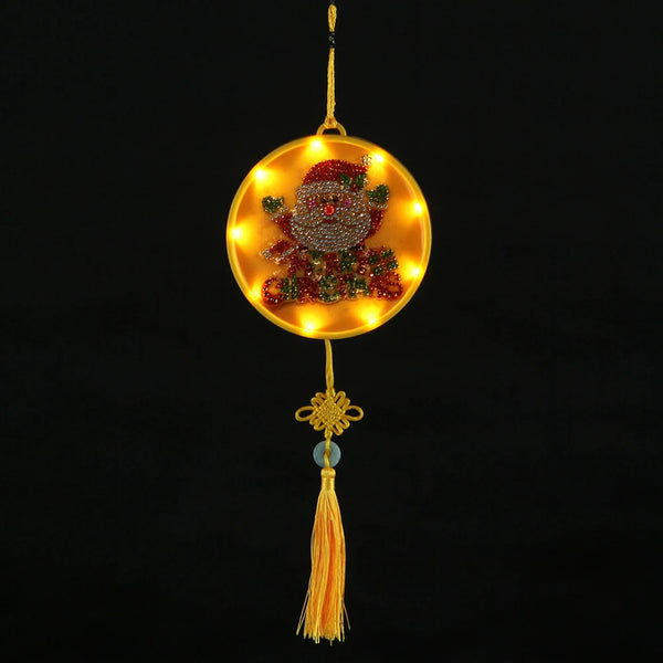 5D Diamond Christmas Hanging Night Light