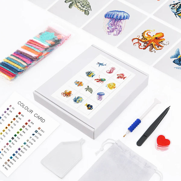 Underwater Creatures Mini Diamond Painting Set