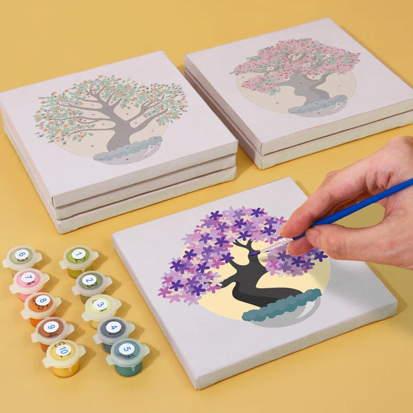 Tree Landscape Mini Paint By Numbers Set