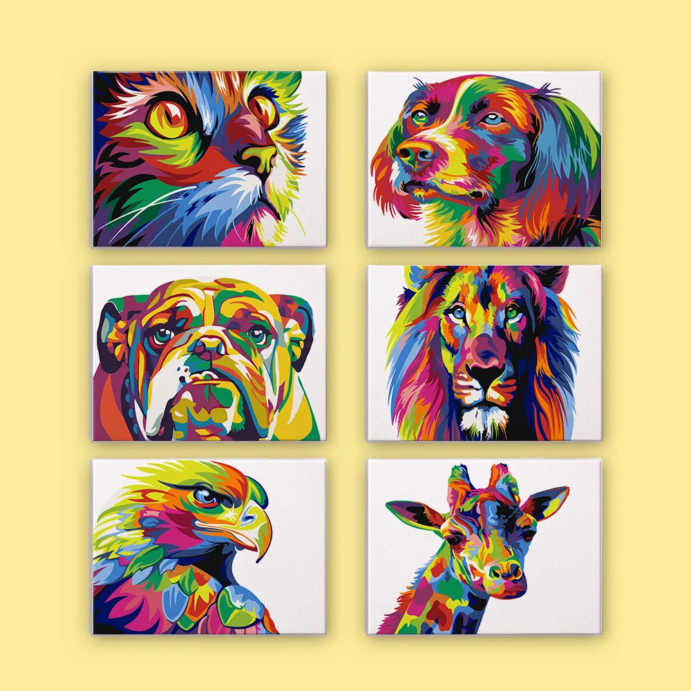 Animal Mini Paint By Numbers Set