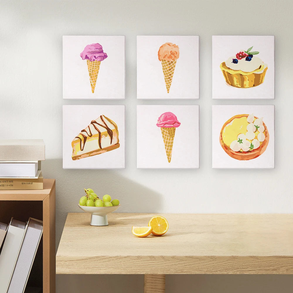 Ice Cream Mini Paint By Numbers Set
