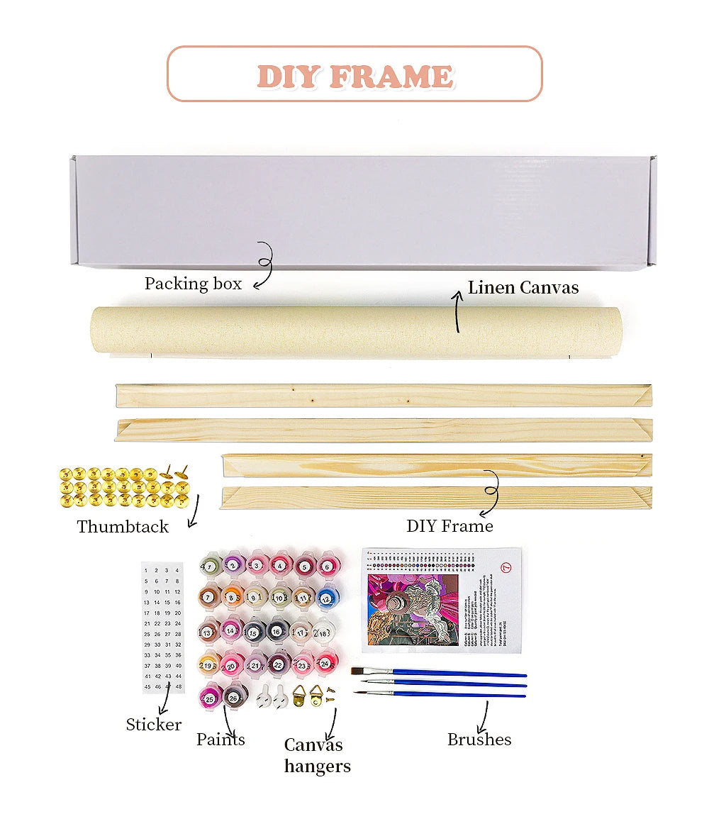 DIY Hot Air Balloon Paint By Numbers