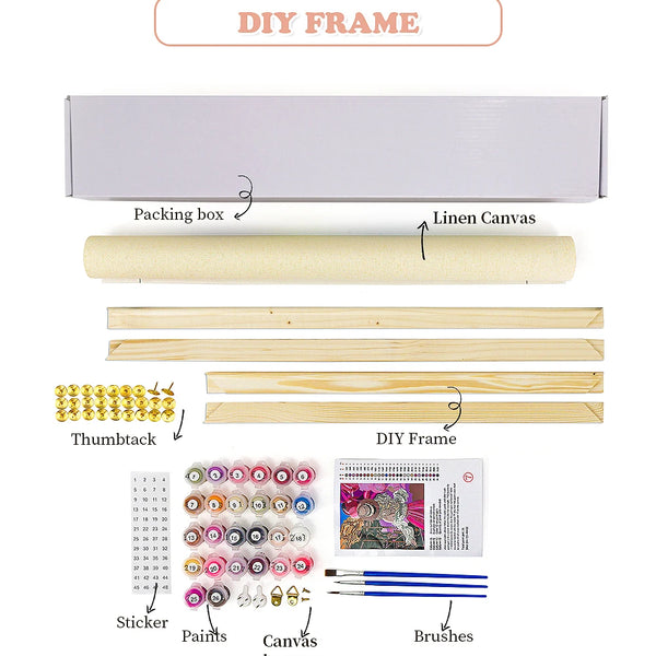 DIY Hot Air Balloon Paint By Numbers