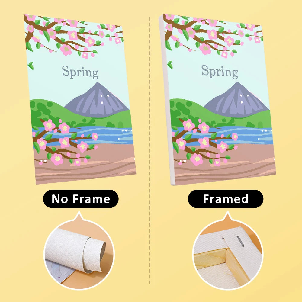 Four Seasons Mini Paint By Numbers Set