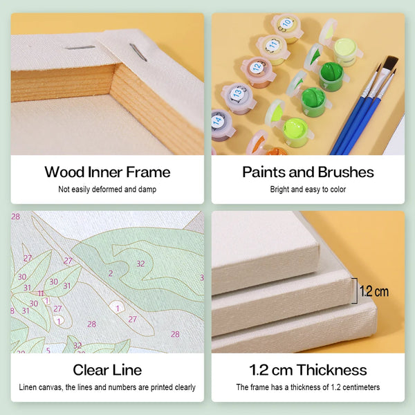 Four Seasons Mini Paint By Numbers Set