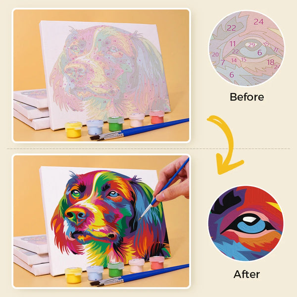 Animal Mini Paint By Numbers Set