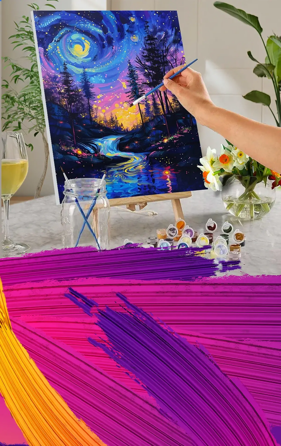  paint by numbers painting hobby